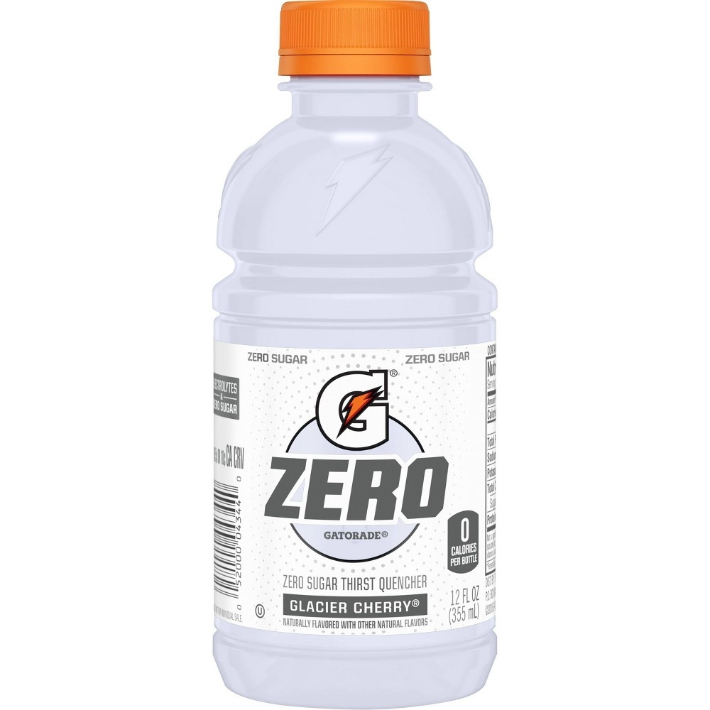 slide 4 of 4, "Gatorade Zero Glacier Cherry, 1", 12 ct; 12 fl oz