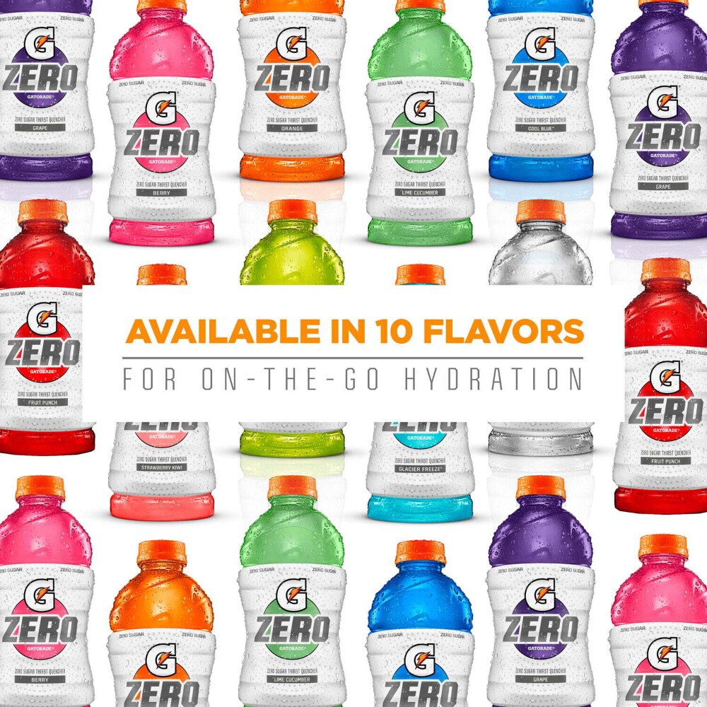slide 2 of 6, Gatorade Zero Sugar Thirst Quencher Sports Drink Variety Pack - 18 ct; 12 fl oz, 18 ct; 12 fl oz