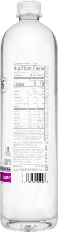 slide 2 of 5, Propel Electrolytes Water Beverage, Berry, 33.8 fl oz
