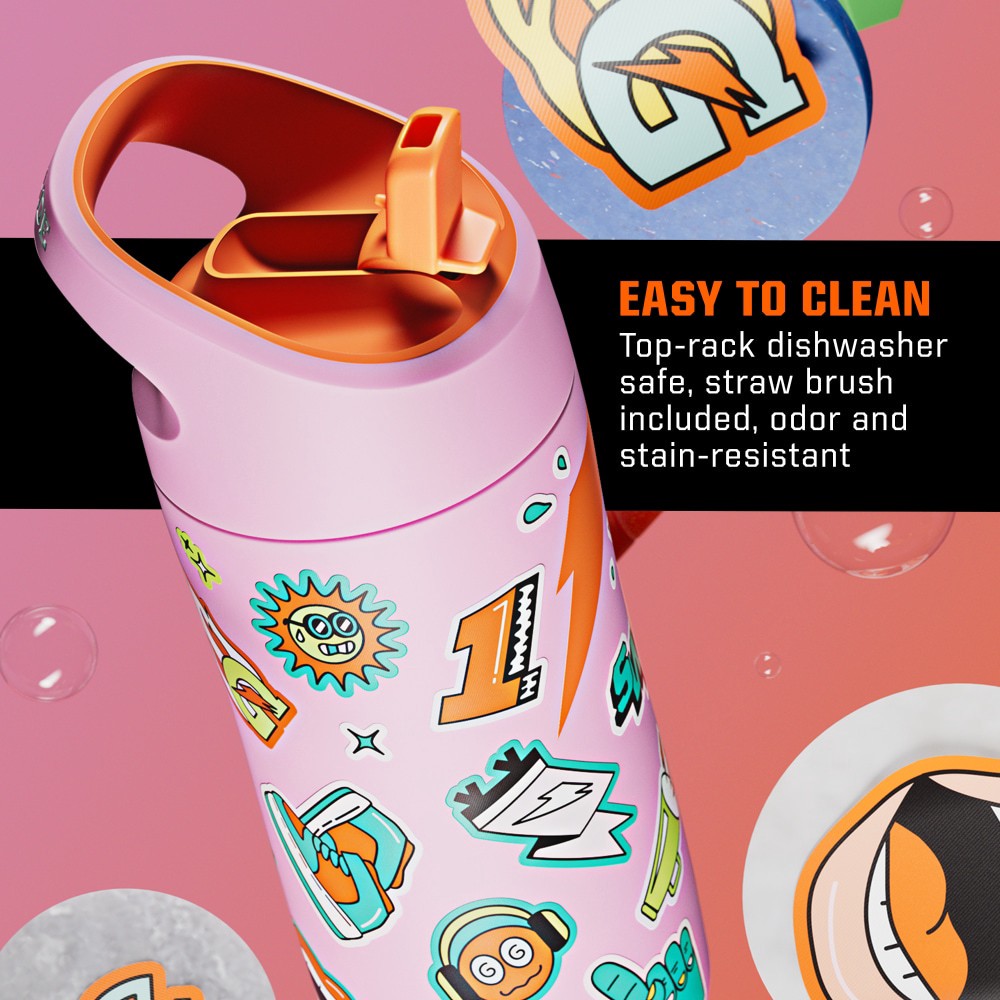 slide 4 of 5, Gatorade Kids White Sticker Bottle, 12 oz