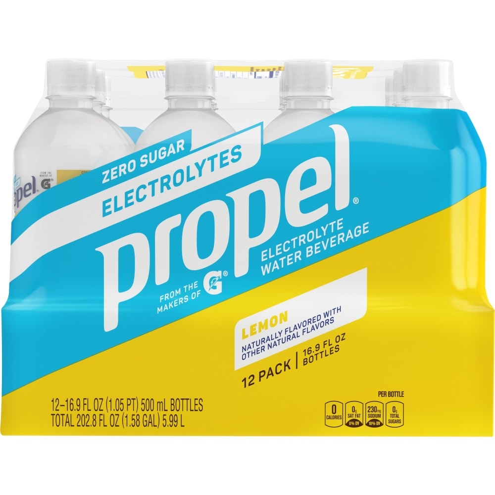 slide 2 of 2, Propel Lemon Flavored Water - 202.8 fl oz, 202.8 fl oz