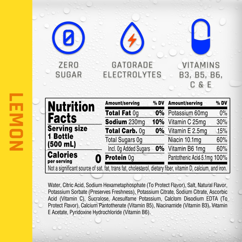 slide 2 of 6, Propel Lemon Flavored Water - 202.8 fl oz, 12 ct; 16.9 oz