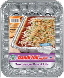 Handi-foil Lasagna Pans & Lids 2 ea
