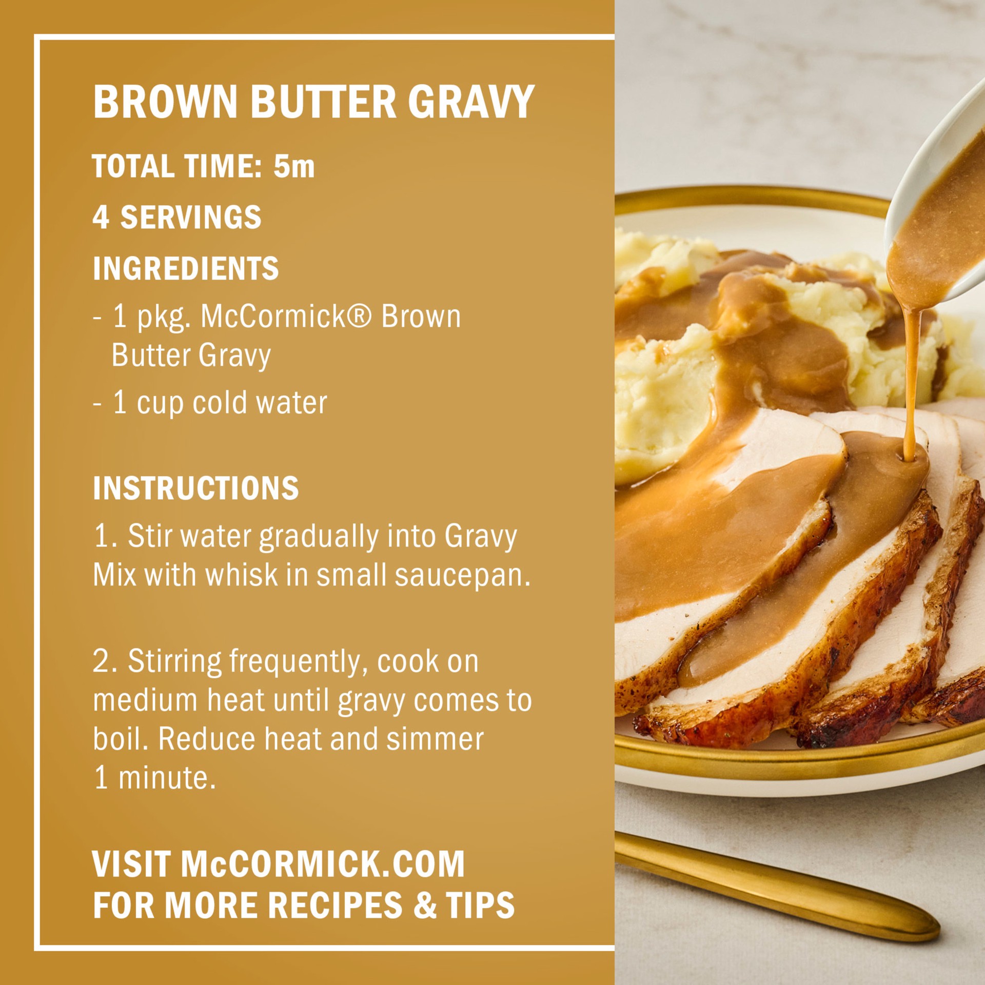 slide 4 of 6, McCormick Brown Butter Gravy, 0.87 oz, 0.87 oz