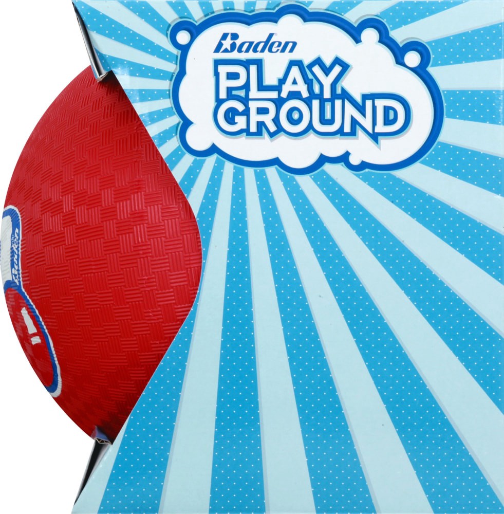 slide 3 of 3, Baden 8.5 Inch Playground Ball - Red, 8.5 in