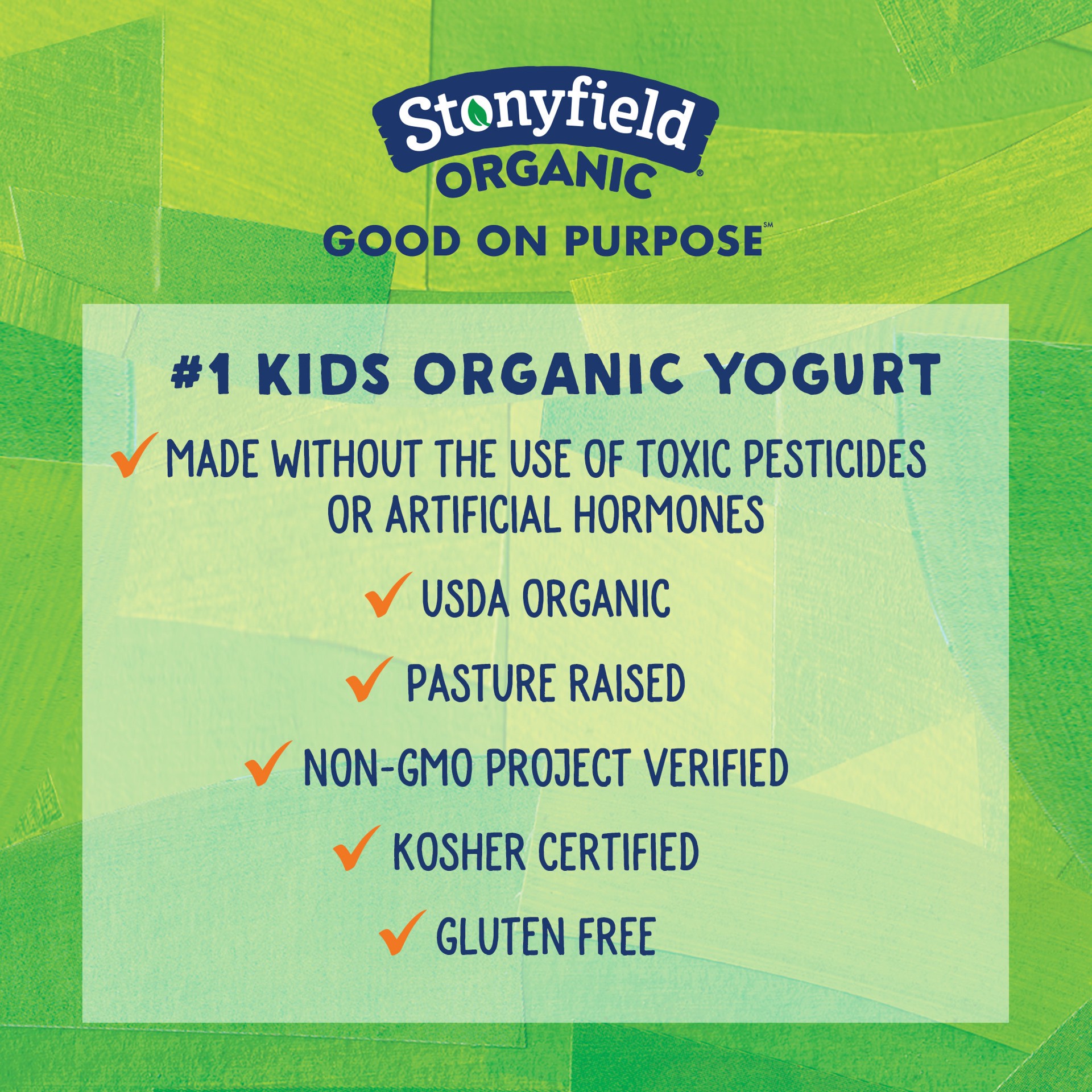 slide 4 of 6, Stonyfield Organic Kids Strawberry Vanilla & Blueberry Lowfat Yogurt Cups, 6 ct