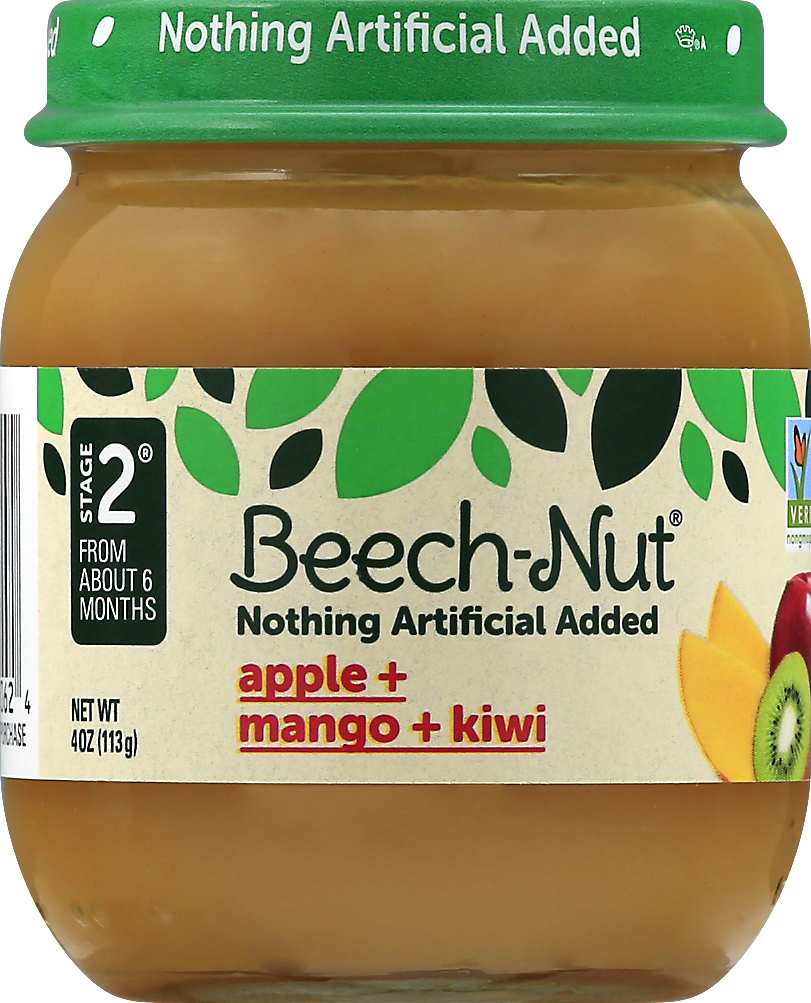 slide 6 of 7, Beech-Nut Stage 2 Apple + Mango + Kiwi 4 oz, 4 oz