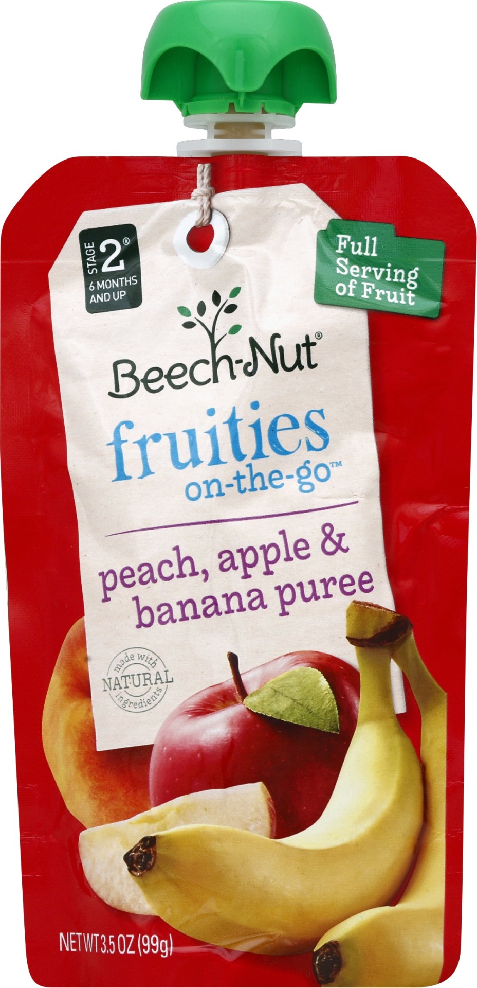 slide 7 of 7, Beech-Nut Fruities Peach, Apple & Banana Stage 2 (From About 6 Months) 3.5 oz, 3.5 oz