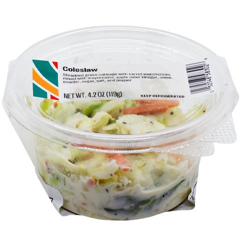 slide 1 of 1, 7-Eleven Salad Cup of Coleslaw Salad, 1 ct