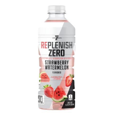 slide 1 of 1, 7-Select Replenish Strawberry Watermelon Zero, 28 oz