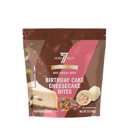 slide 1 of 1, 7-Select Birthday Cheesecake Bites, 3 oz