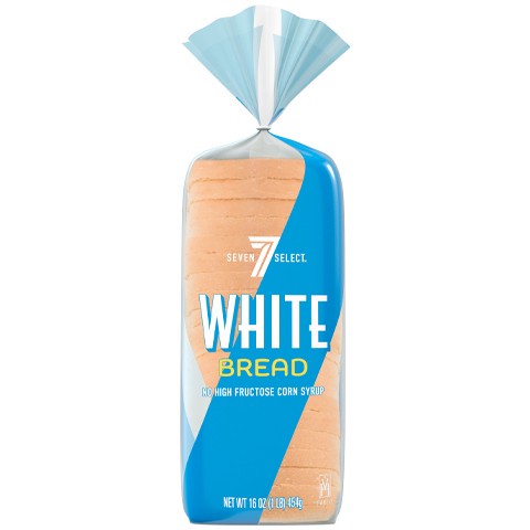 slide 1 of 1, 7-Select Bakery 7-Select White Bread, 16 oz