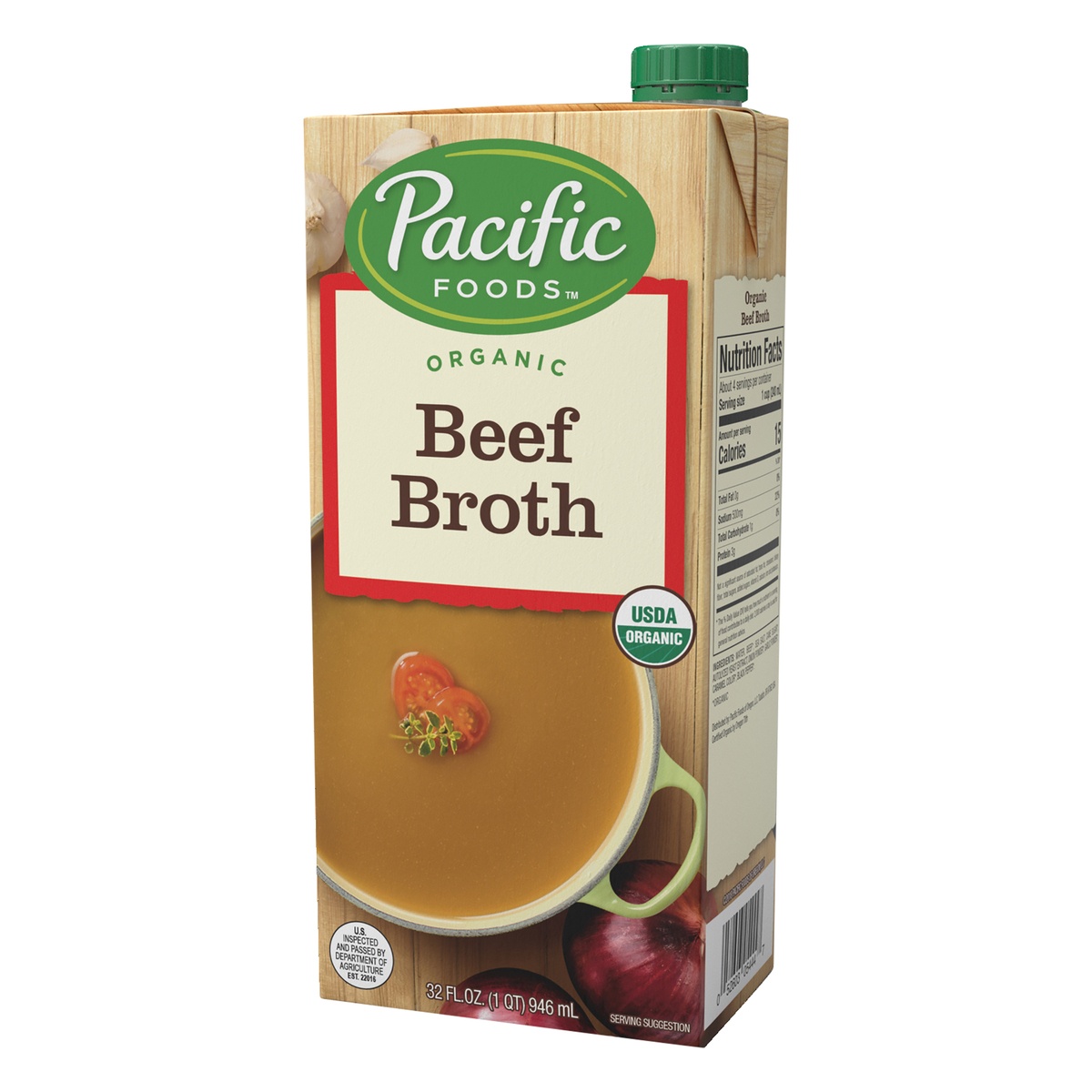 slide 3 of 9, Pacific Foods Gluten Free Organic Beef Broth - 32oz, 32 oz