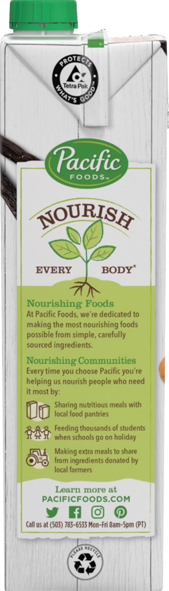 slide 7 of 9, Pacific Foods Organic Vanilla Almond Milk, 32 fl oz
