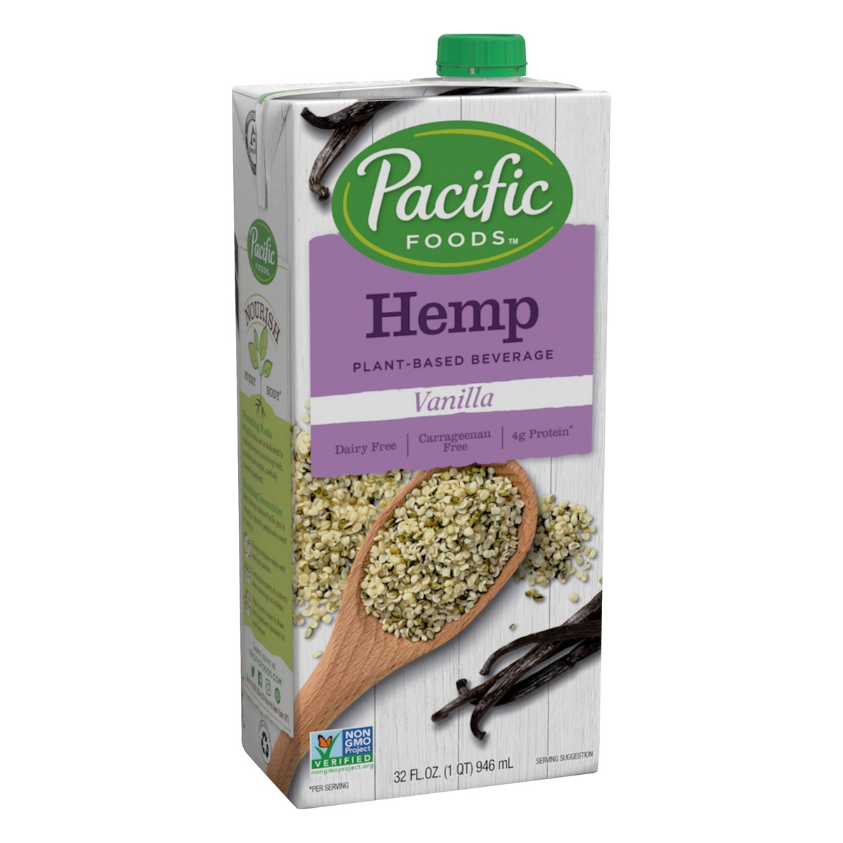 slide 2 of 9, Pacific Foods Pcific Hemp Milk Unsweet, 32 fl oz