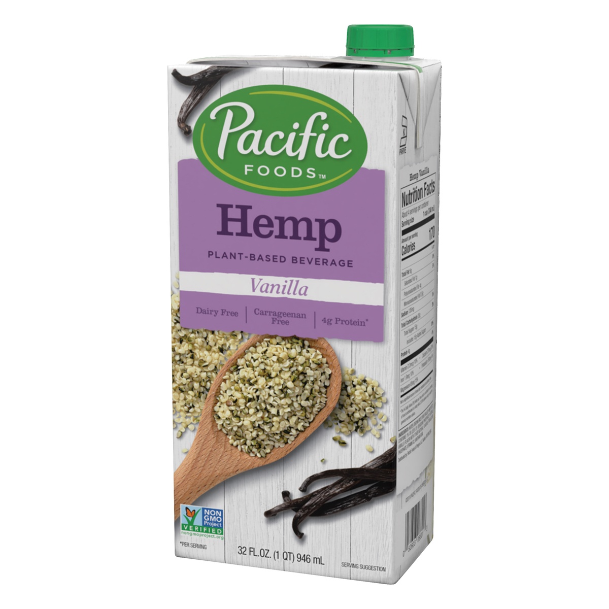 slide 3 of 9, Pacific Foods Pcific Hemp Milk Unsweet, 32 fl oz