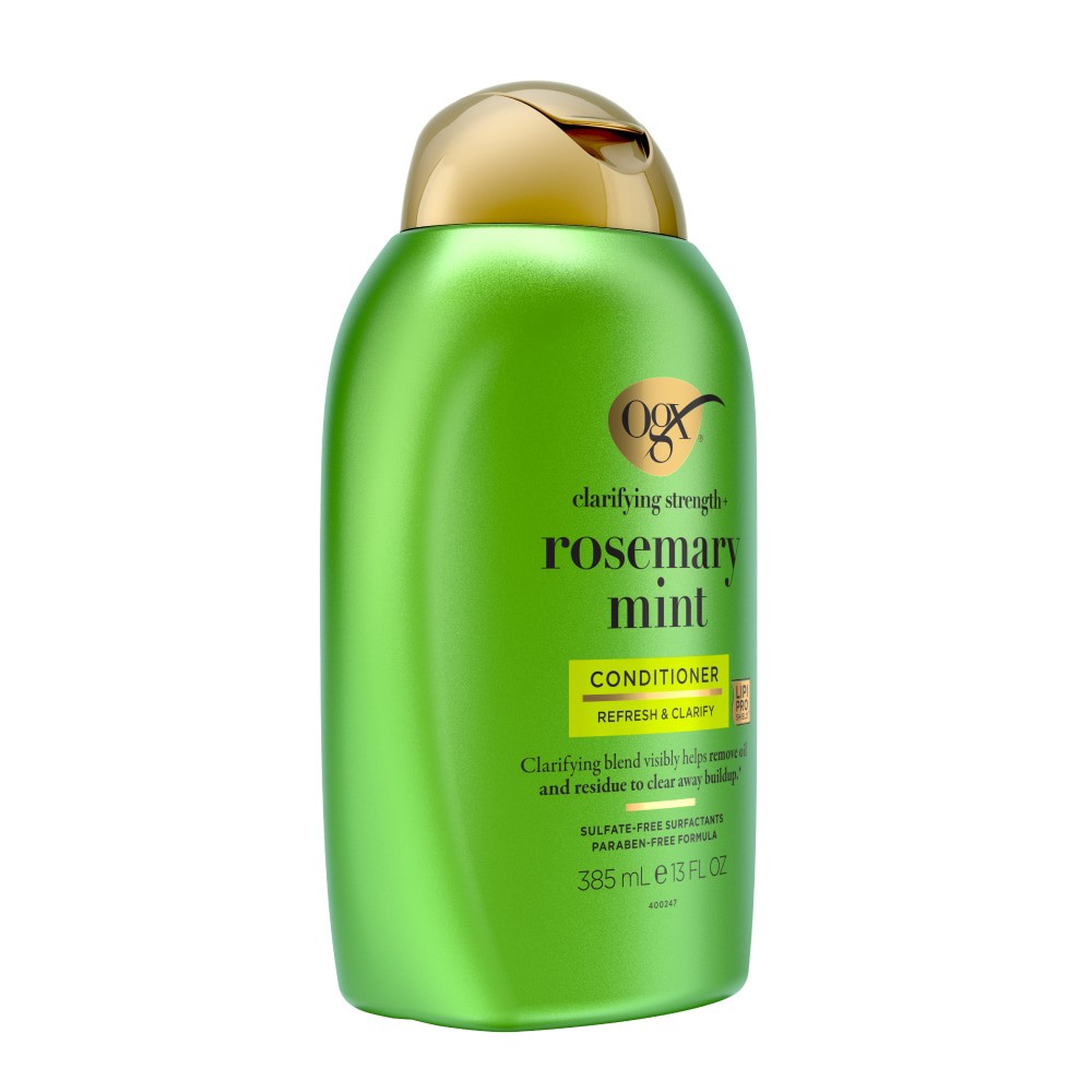 slide 6 of 6, OGX Clarifying Strength + Rosemary Mint Conditioner, Sulfate-Free Surfactants, 13 fl oz