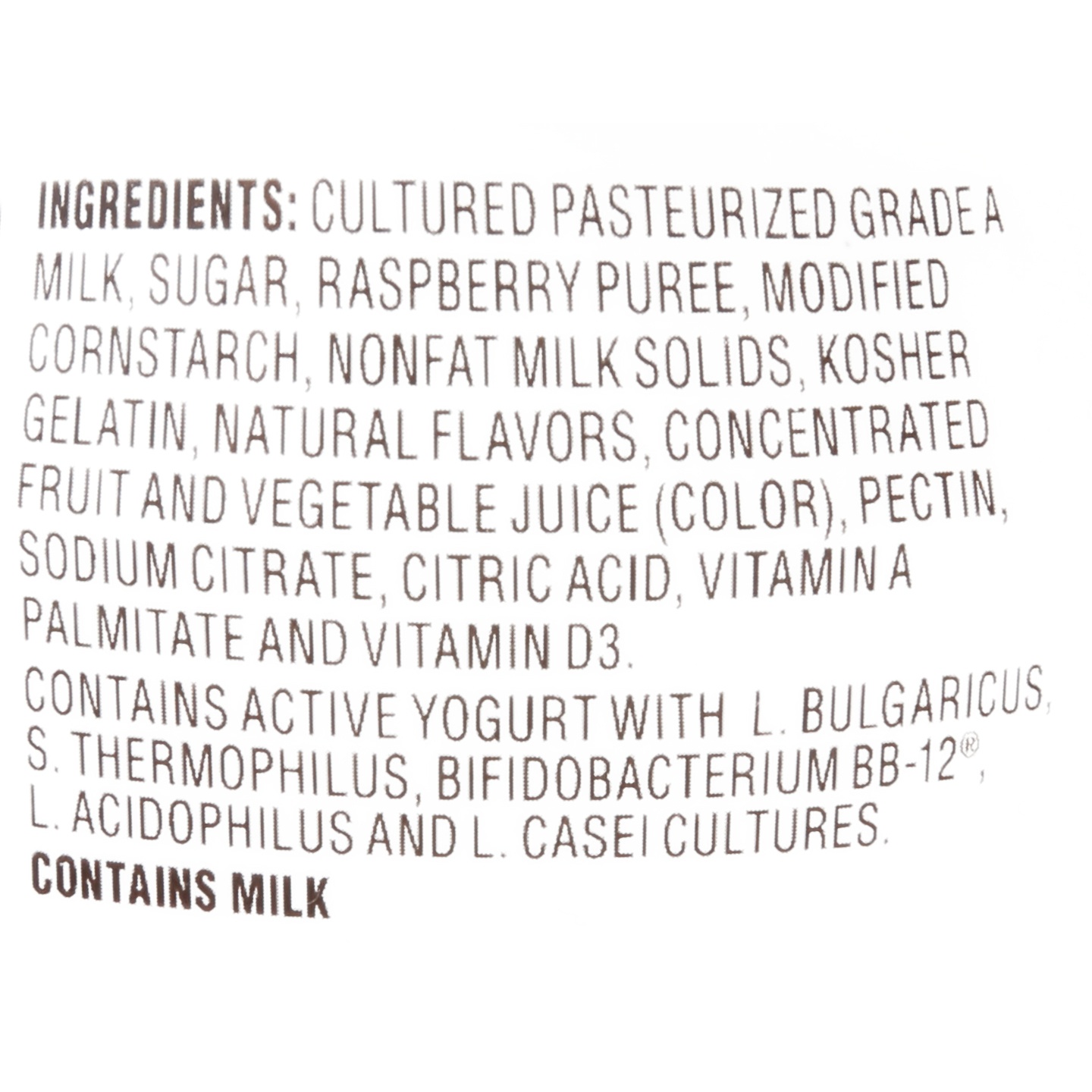 slide 6 of 6, La Yogurt Probiotic Raspberry Blended Whole Milk Yogurt, 6 oz