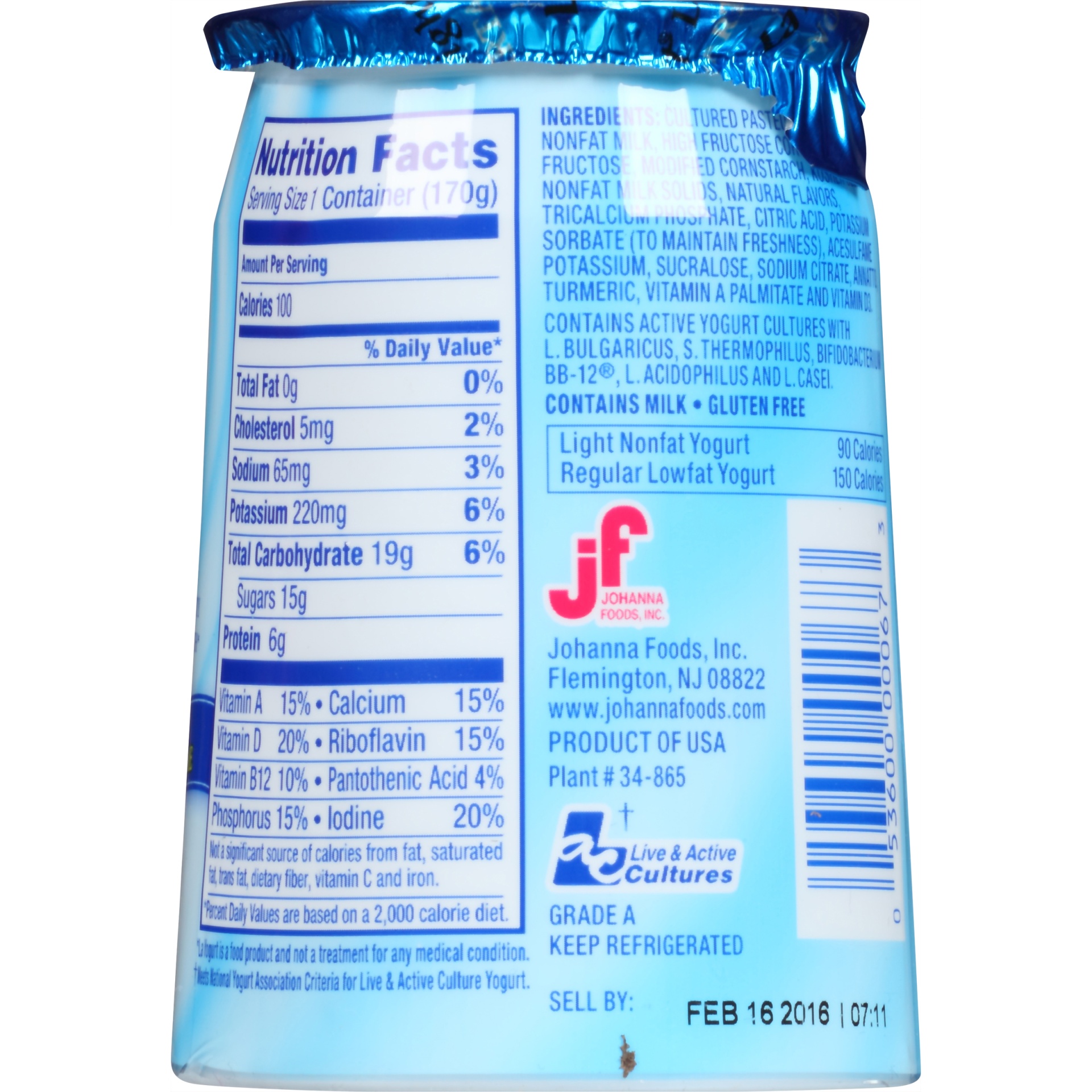 slide 4 of 6, La Yogurt Low Fat Banana Probiotic Yogurt, 6 oz