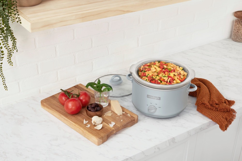 slide 3 of 3, Crock-Pot 4.5qt Manual Slow Cooker - Light Blue, 4.5 qt