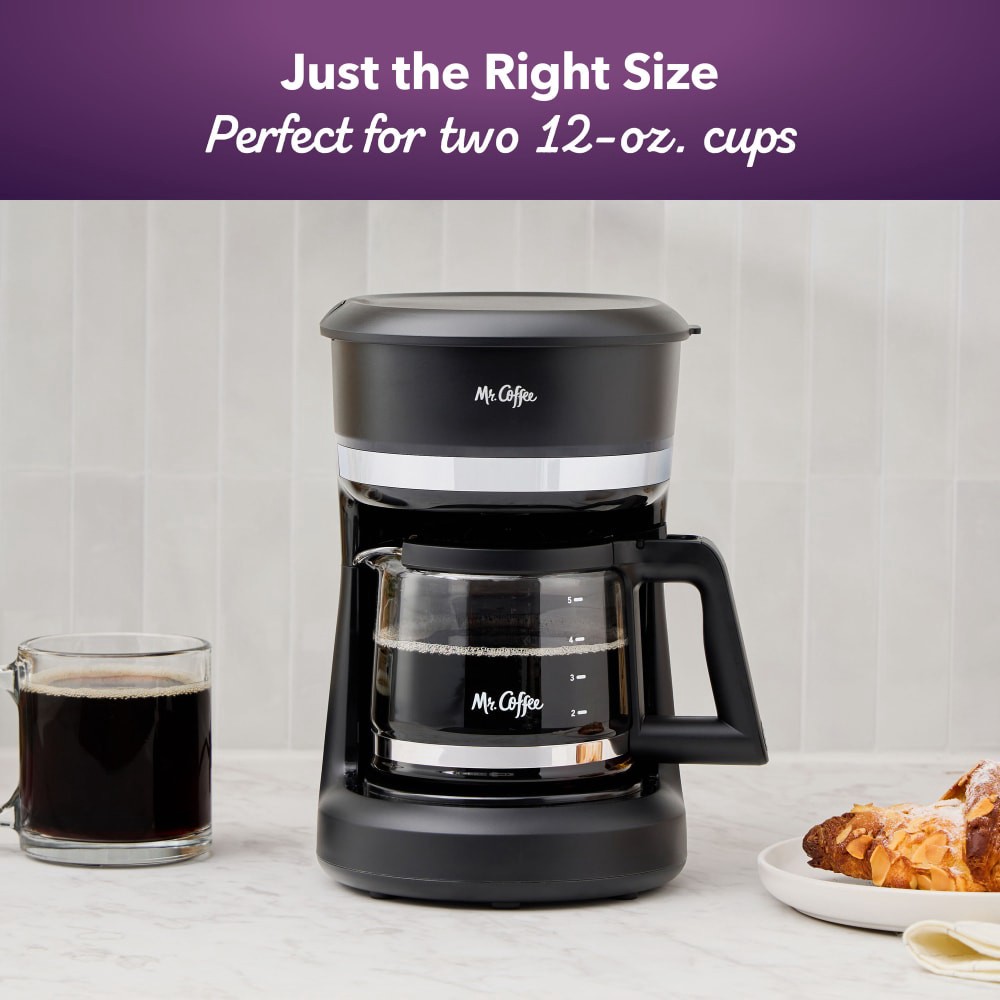 slide 3 of 6, Mr. Coffee 5-Cup Coffee Maker - Black, 1 ct