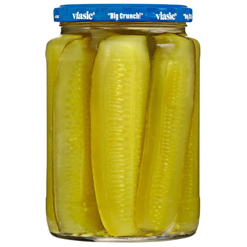 slide 4 of 6, Vlasic Kosher Dill Pickle Spears, 24 oz
