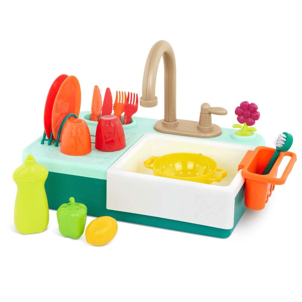 slide 3 of 3, B. TOYS Splash-n-Scrub Sink Sink Play Set, 1 ct
