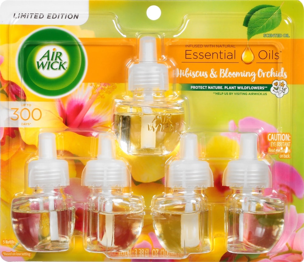 Air Wick Scented Oil Refill Hibiscus & Blooming Orchids 5 ct / 3.38 fl oz Shipt