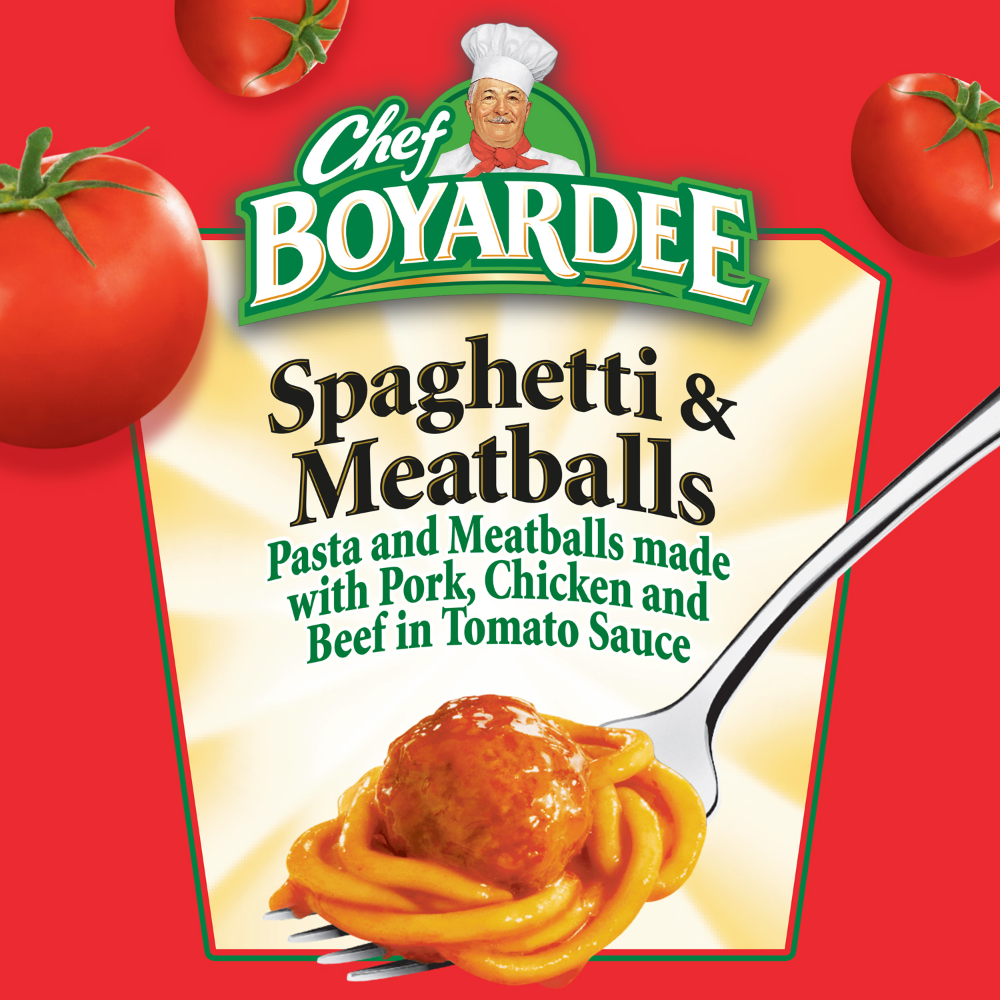 slide 3 of 6, Chef Boyardee Spaghetti & Meatballs Value Pack 4 - 14.5 oz Cans, 4 ct