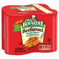 Chef Boyardee Beefaroni Pasta 4 Pack