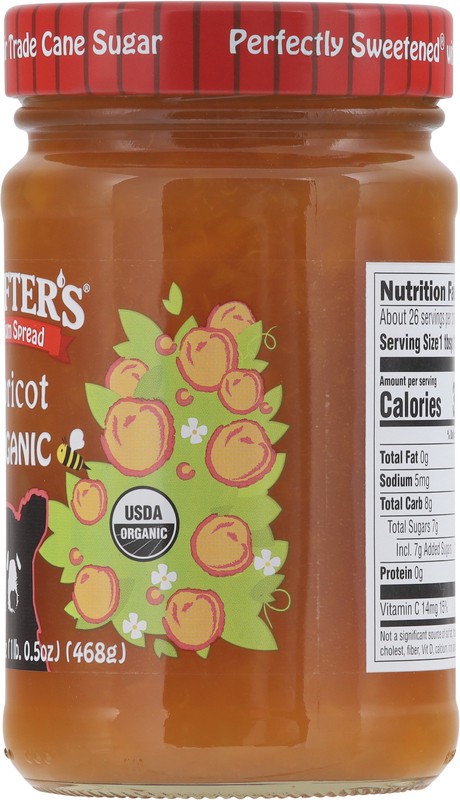 slide 3 of 5, Crofter's Premium Organic Apricot Spread 16.5 oz, 16.5 oz