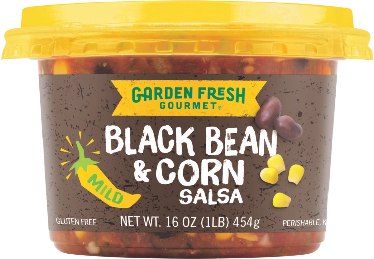 slide 5 of 8, Garden Fresh Black Bean and Corn Salsa, 16 oz., 16 oz