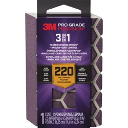 3M 220g 3in1 Sanding Sponge DCDA220-PGP-1T