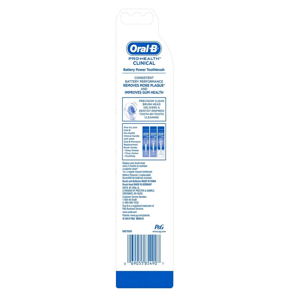 slide 8 of 9, Oral-B Pro 100 Precision Clean Battery Powered Toothbrush, 1 ct