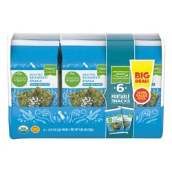 Simple Truth Organic Roasted Seaweed Snack With Sea Salt Value Pack