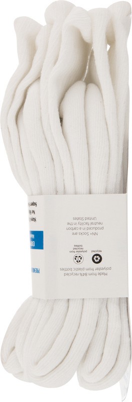 slide 2 of 4, Nn+ Mens Shoe Size 6-15 Premium Men White Socks 3 ea, 3 ct