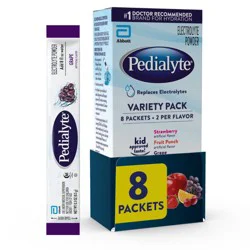 Pedialyte Variety Pack Electrolyte Powder Variety Pack 8 - 0.3 oz Packet