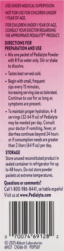 slide 4 of 5, Pedialyte Base Straw Lemonade Pwd, 8 ct