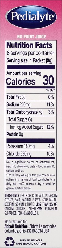 slide 2 of 5, Pedialyte Base Straw Lemonade Pwd, 8 ct