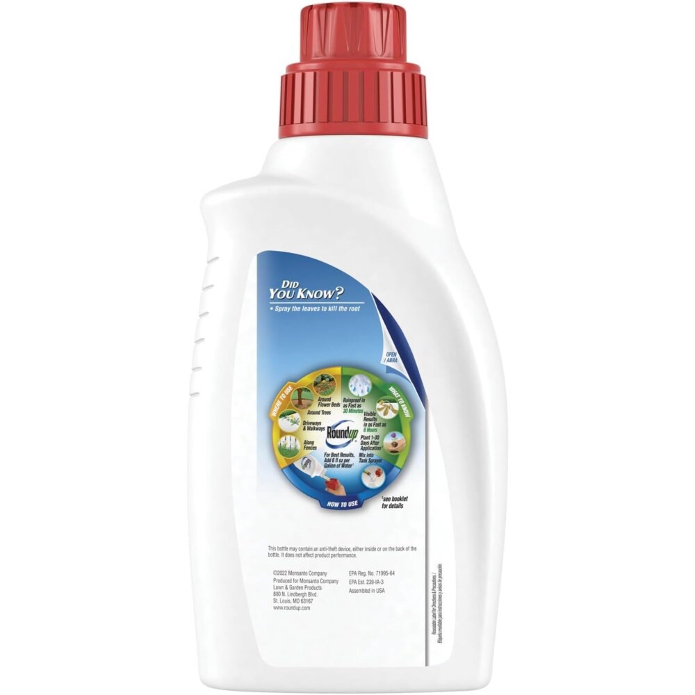 slide 2 of 2, Roundup Concentrate Exclusive Formula Weed & Grass Killer 35.2 fl oz, 35.2 fl oz