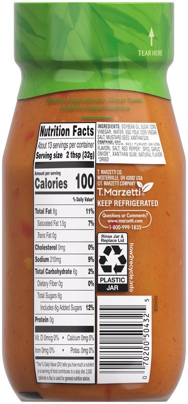 slide 2 of 5, Marzetti Hot Honey Vinaigrette, 13 fl oz