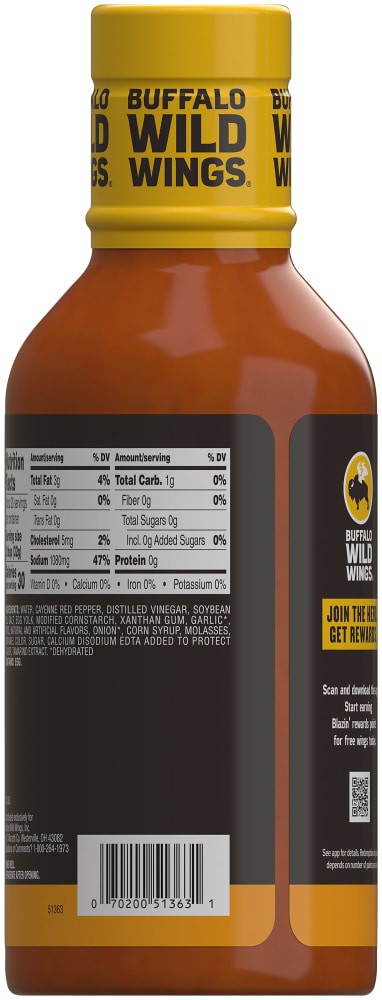 slide 2 of 5, Buffalo Wild Wings Medium Sauce 20 fl oz, 20 fl oz