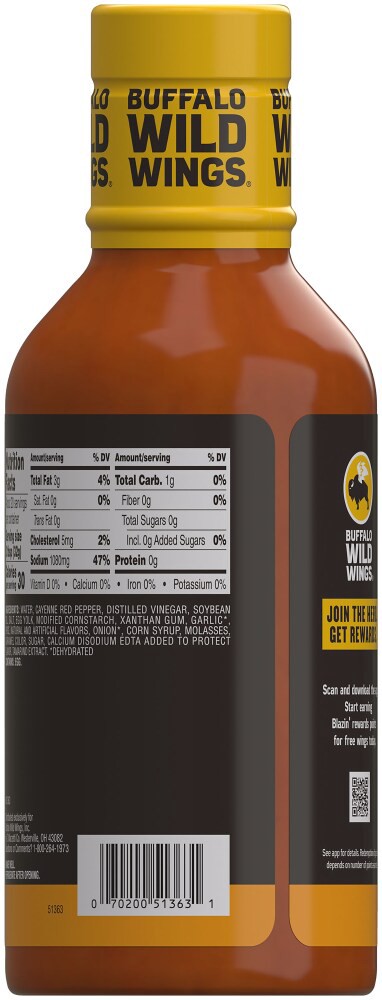 slide 2 of 5, Buffalo Wild Wings Medium Sauce 20 fl oz, 20 fl oz