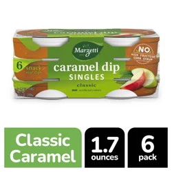Marzetti Singles Classic Caramel Dip 6 - 1.7 oz Tubs