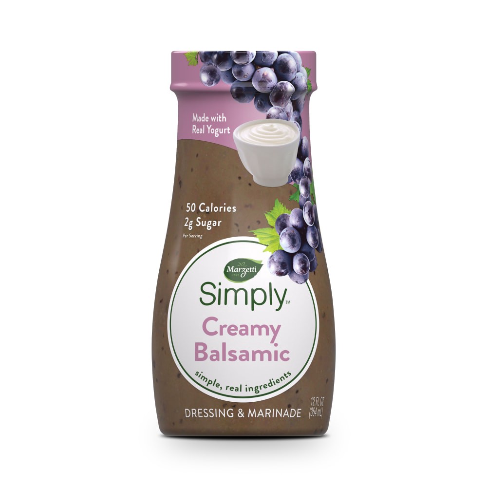 slide 3 of 6, Marzetti Simply™ Creamy Balsamic Dressing & Marinade 12 fl. oz. Bottle, 12 fl oz