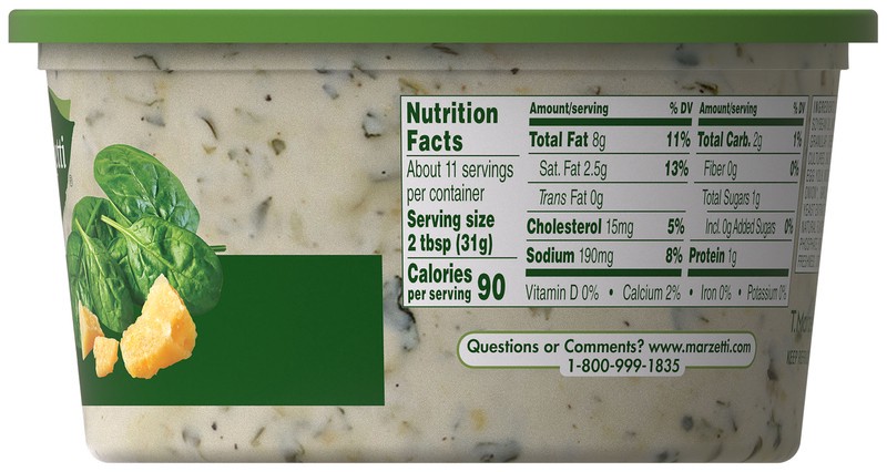 slide 2 of 5, Marzetti Spinach Parmesan Veggie Dip, 12 oz