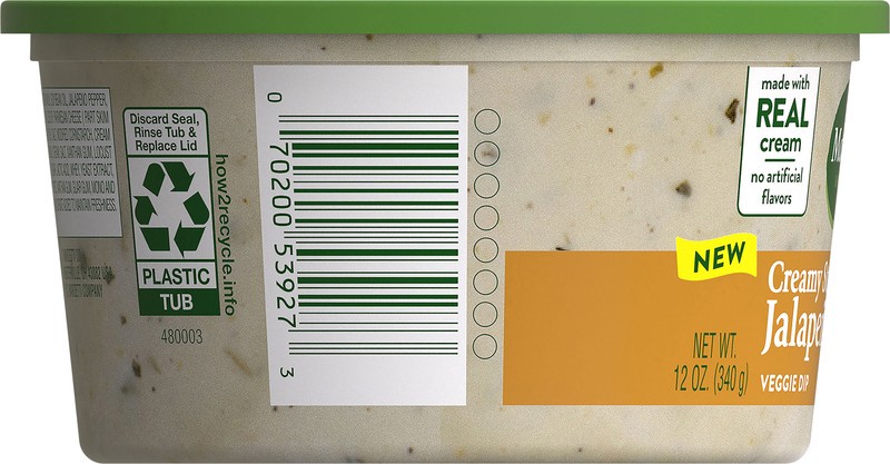 slide 3 of 5, Marzetti Creamy Stuffed Jalapeño Veggie Dip, 12 oz