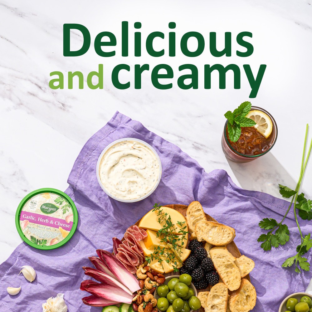 slide 5 of 6, Marzetti Garlic, Herb & Cheese Veggie Dip - 12 oz, 12 oz