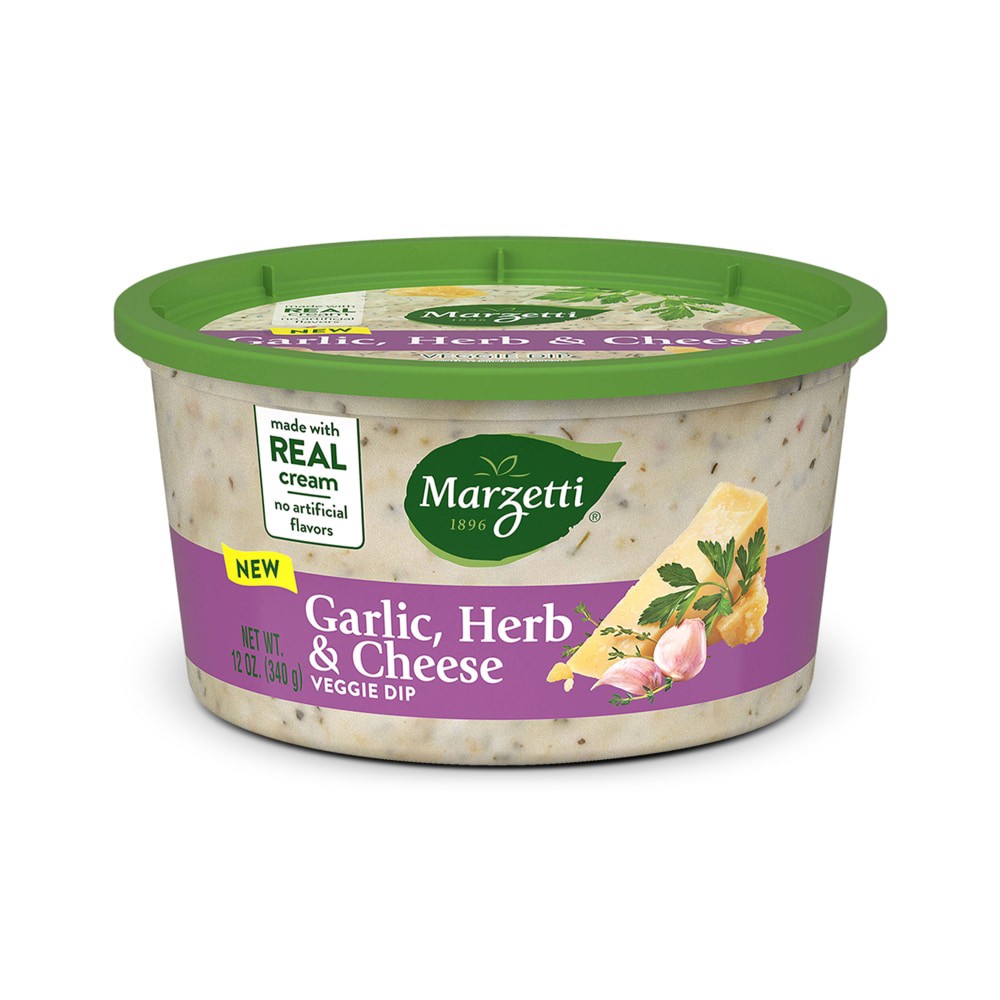 slide 4 of 6, Marzetti Garlic, Herb & Cheese Veggie Dip - 12 oz, 12 oz