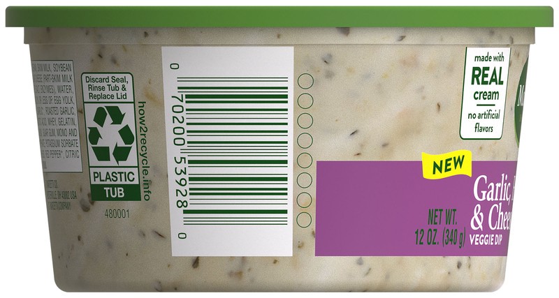 slide 5 of 5, Marzetti Garlic, Herb & Cheese Veggie Dip - 12 oz, 12 oz